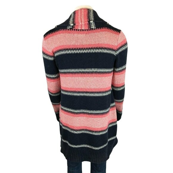 Old Navy Womens Cardigan Sweater Size Small Open Front Long Sleeve Striped - Picture 2 of 6